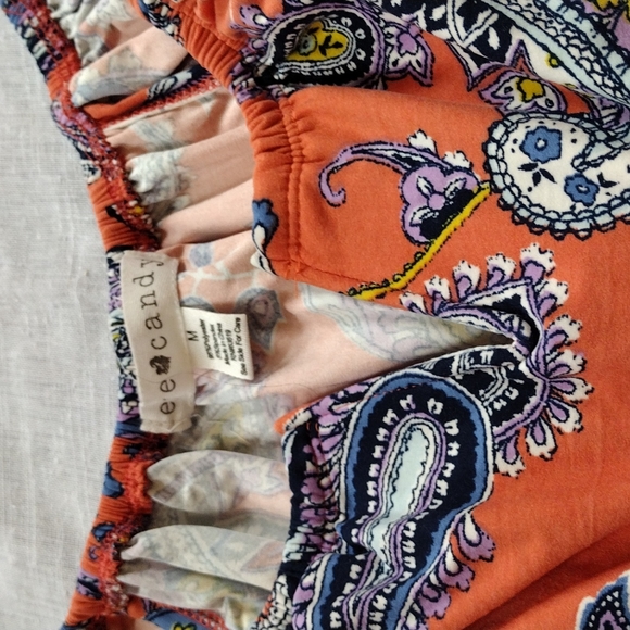 Eyecandy Orange Multicolored Dress - Picture 2 of 3